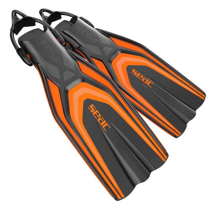 Aletas de Buceo Estilo S Naranja L-XL ~ 45-47 Seac 71-62O-L-XL
