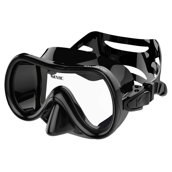 Masque de snorkeling Salina Md Slt Transparent-Noir Seac 75-16N-SBLN