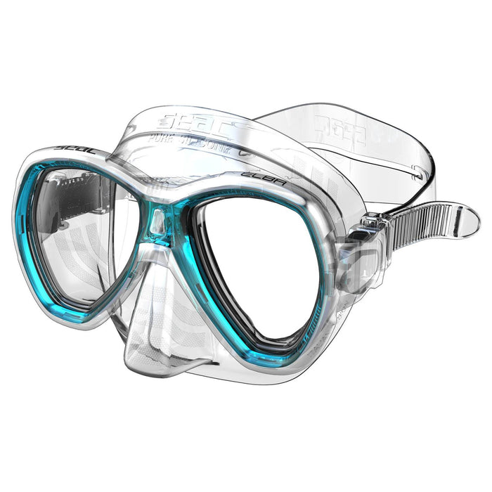Maschera da Snorkeling Elba Trasparente-Turchese Seac 75-41A-SKL