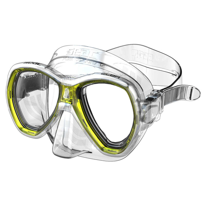 Maska do nurkowania Snorkeling Elba Clear-Yellow Seac 75-41Y-SKL