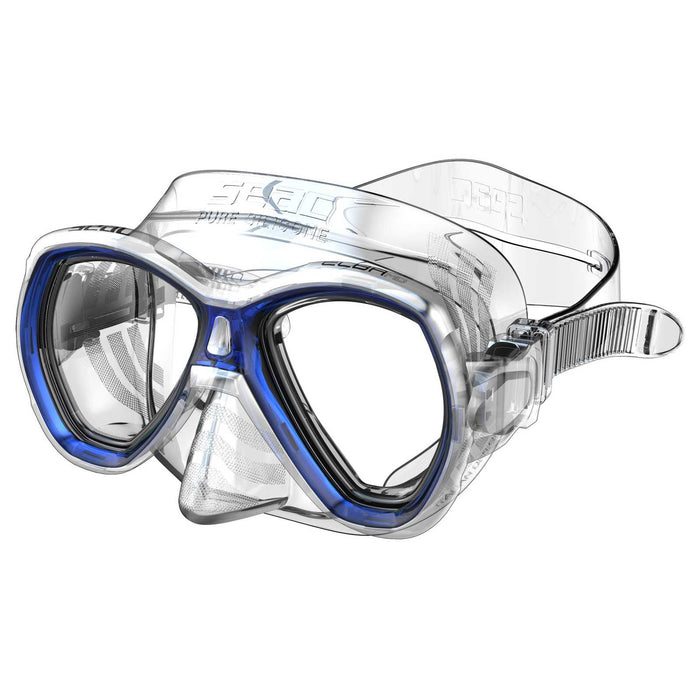 Masque de snorkeling Elba Md Transparent-Bleu Seac 75-42B-SKL