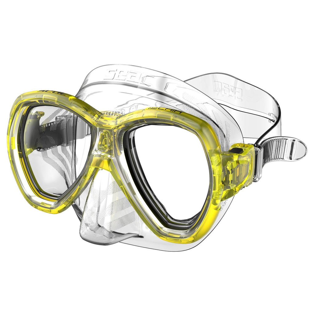 Masque de snorkeling Ischia Clear-Jaune Seac 75-43Y