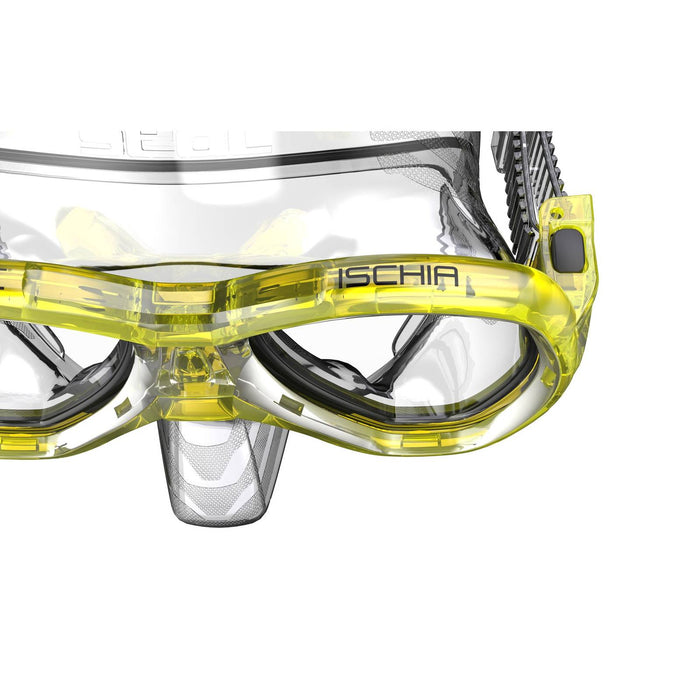 Masque de snorkeling Ischia Clear-Jaune Seac 75-43Y