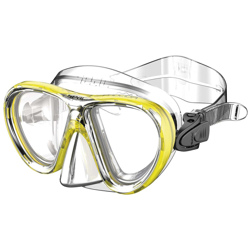 Maschera da snorkeling Procida Slt Clear-Giallo Seac 75-46Y