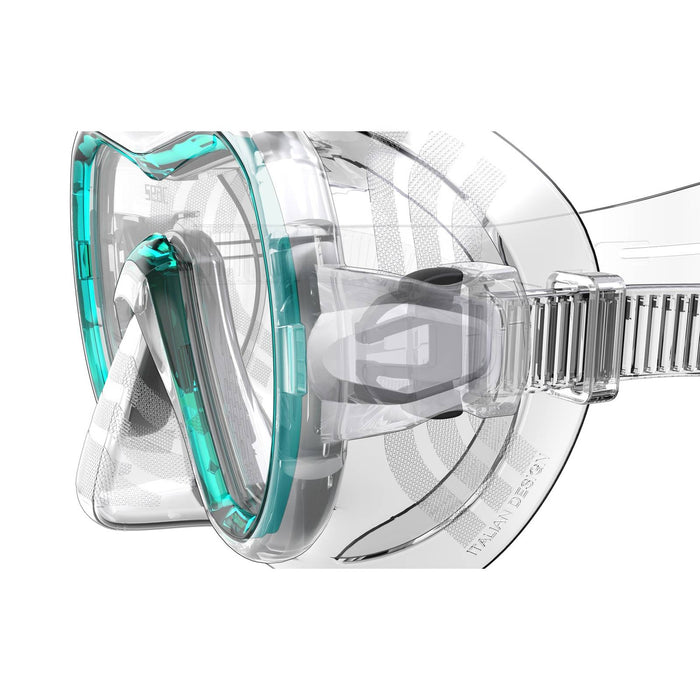 Masque de snorkeling Giglio Clear-Turquoise Seac 75-47A-SKL