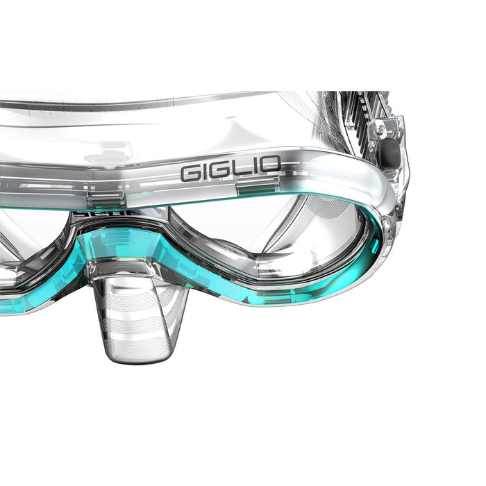 Masque de snorkeling Giglio Clear-Turquoise Seac 75-47A-SKL