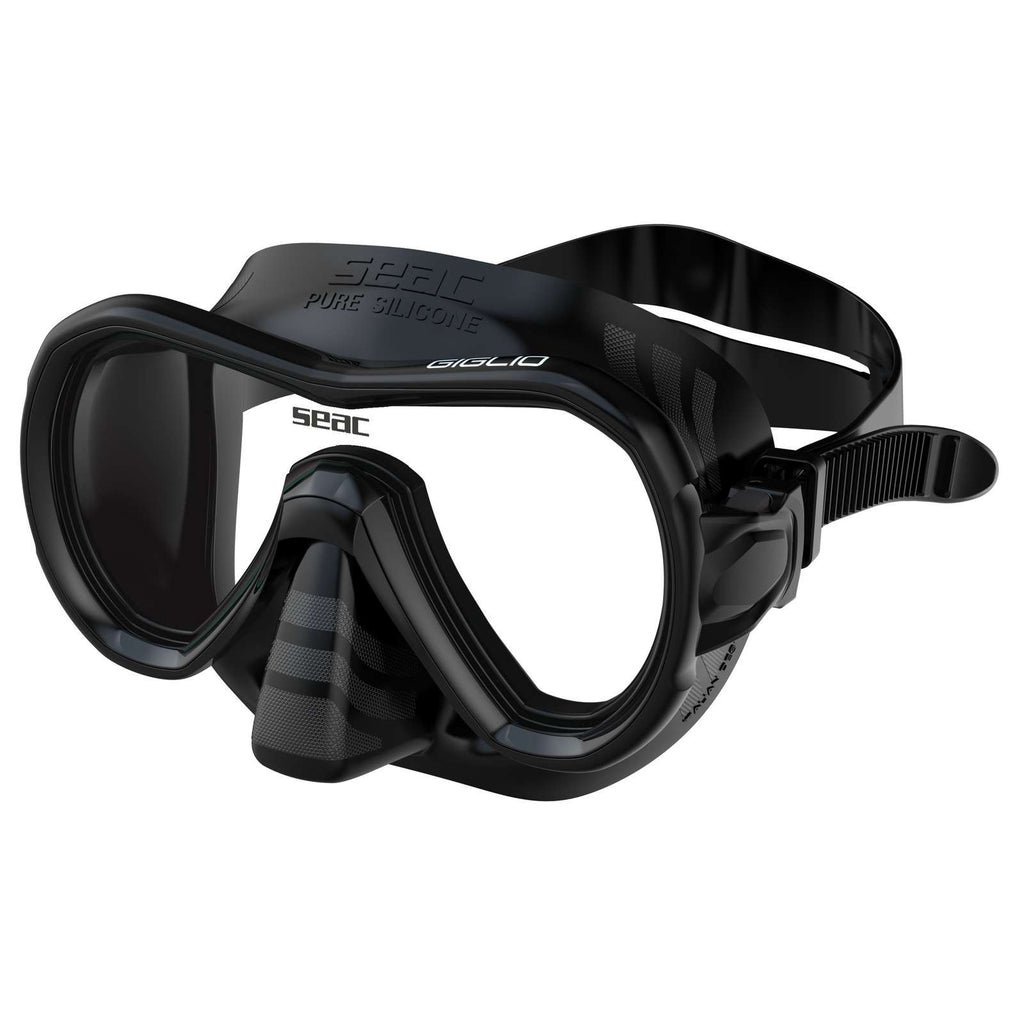 Masque de snorkeling Giglio Noir Seac 75-47N-SBL