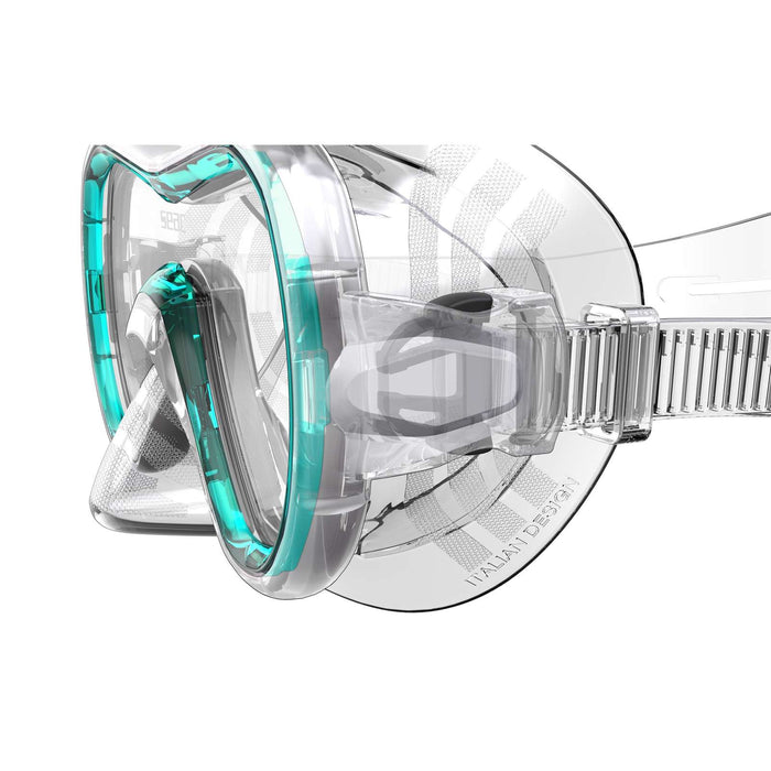Masque de snorkeling Giglio Md Clear-Turquoise Seac 75-48A-SKL