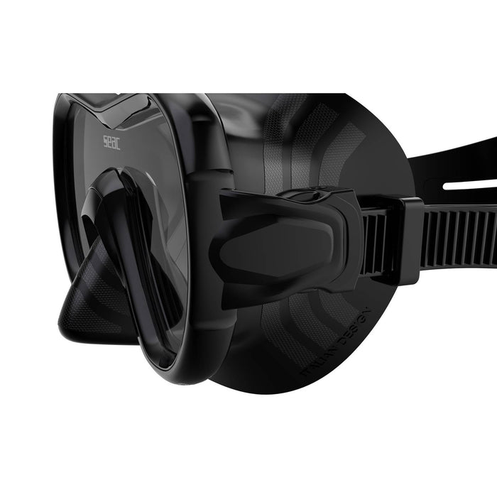 Masque de snorkeling Giglio Md Noir Seac 75-48N-SBL