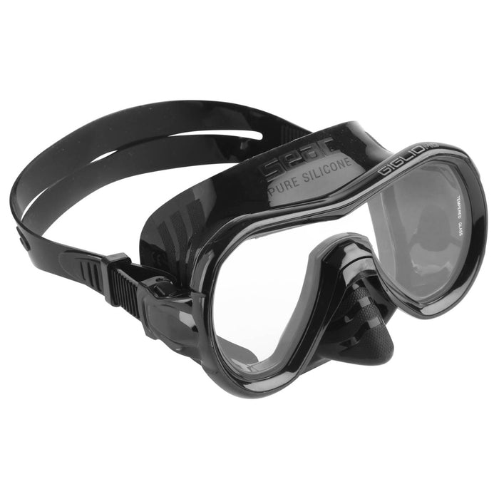 Masque de snorkeling Giglio Md Noir Seac 75-48N-SBL
