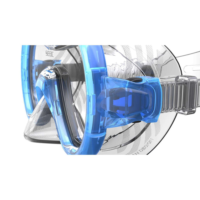 Máscara de snorkel Panarea Md Claro-Azul Seac 75-50B