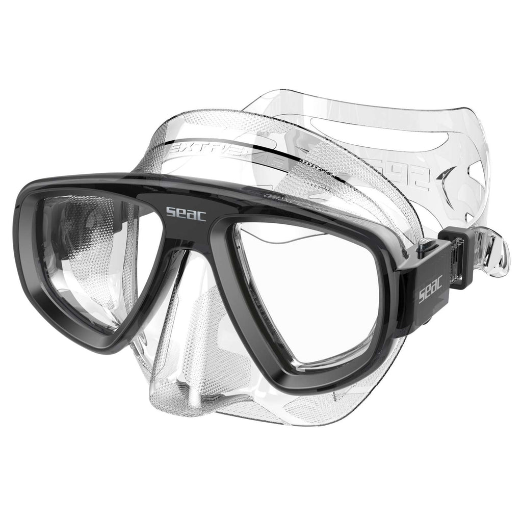 Máscara de snorkel de buceo Extreme 50 Claro-Negro Seac 75-65N-SKL