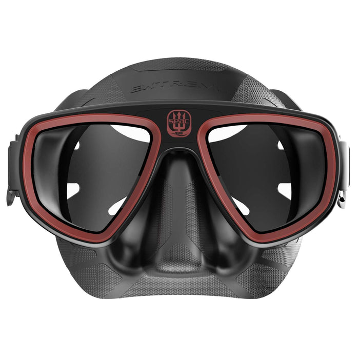 Máscara de snorkel de buceo Extreme 50 Negra-Roja Seac 75-65NR-SBL