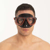 Máscara de snorkel de buceo Extreme 50 Negra-Roja Seac 75-65NR-SBL
