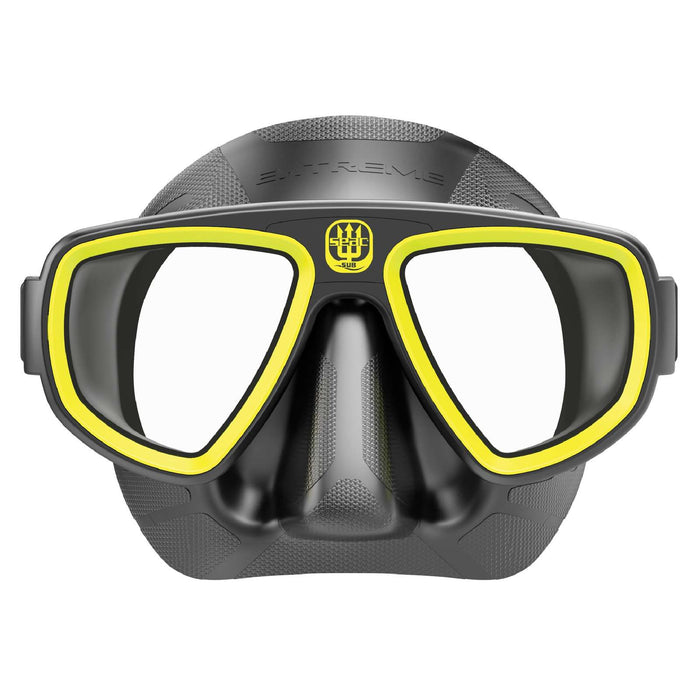 Máscara de buceo Extreme 50 Negra-Amarillo Seac 75-65NY-SBL