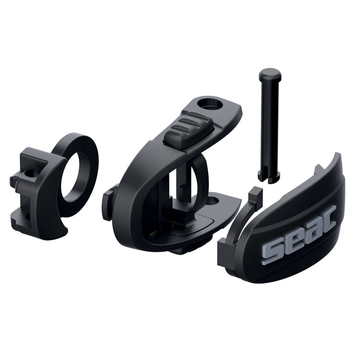 Máscara de Freediving y Spearfishing Eagle Lentes Espejadas Plateadas Negras Seac 75-66NS-SBL-LS