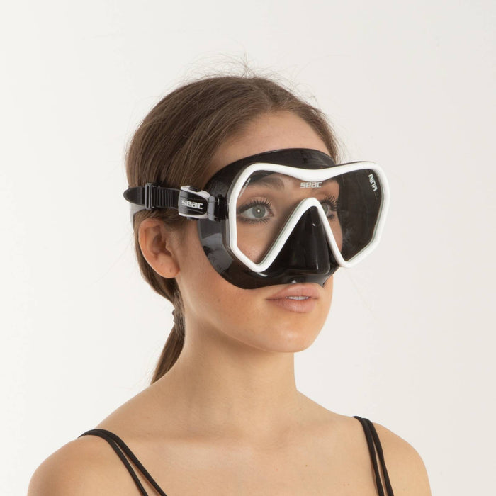 Máscara de Buceo Ajna Negro-Blanco Seac 75-67W-SBL