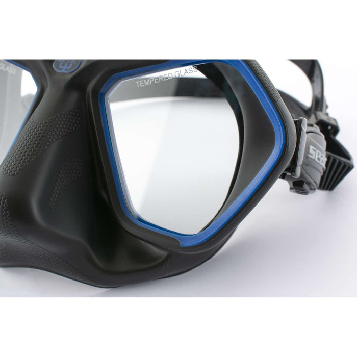 Máscara de Apnea y Pesca Submarina Raptor Negro-Azul Seac 75-68B-SBL