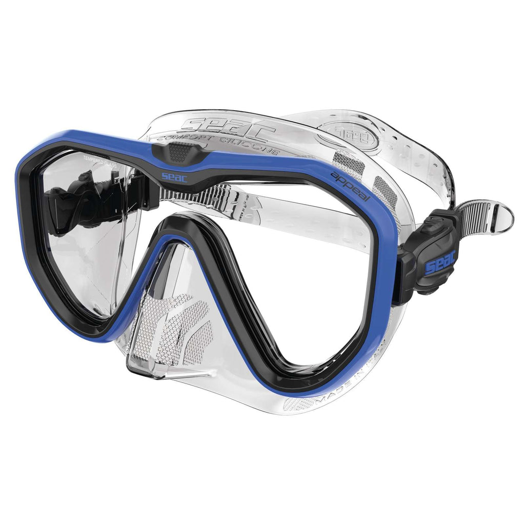 Masque de plongée Appeal Transparent-Bleu Seac 75-73B-SKL