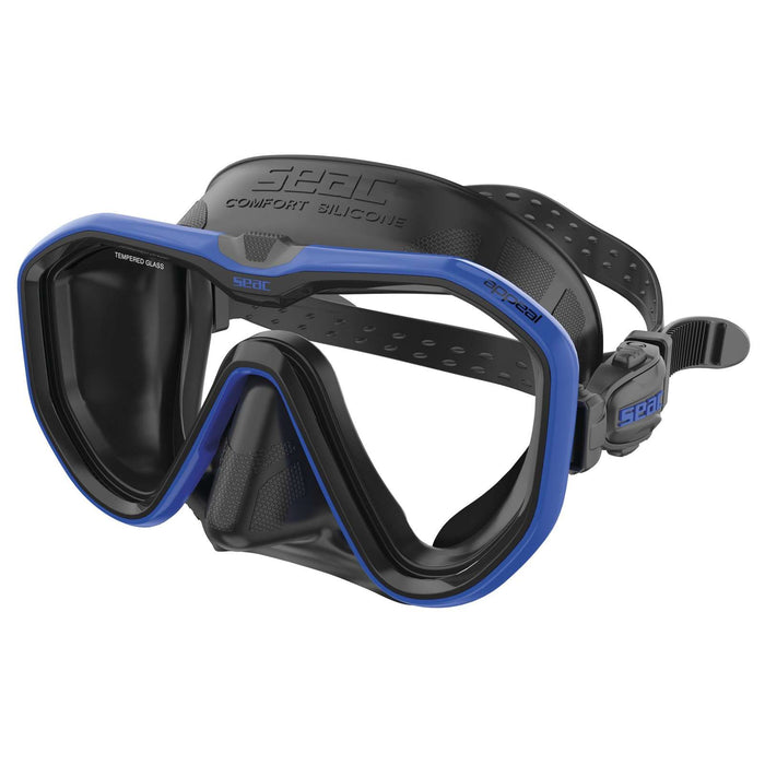 Máscara de Buceo Appeal Asian Fit Negra-Azul Seac 75-75B-SBL