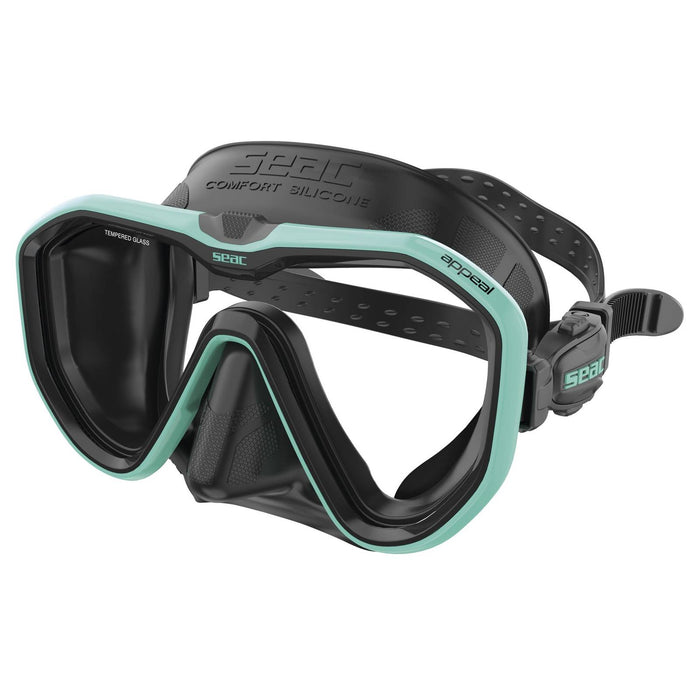 Máscara de buceo Appeal Asin Fit Negro-Tiffany Seac 75-75TI-SBL