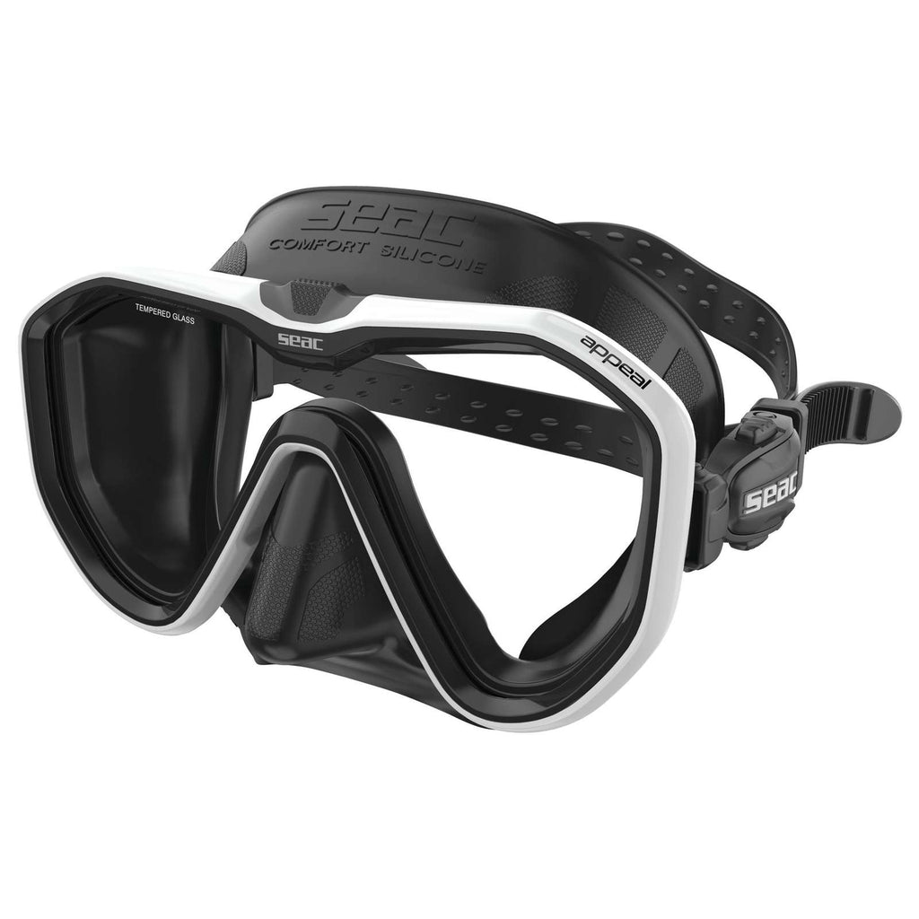 Máscara de buceo Appeal Asin Fit Negro-Blanco Seac 75-75W-SBL