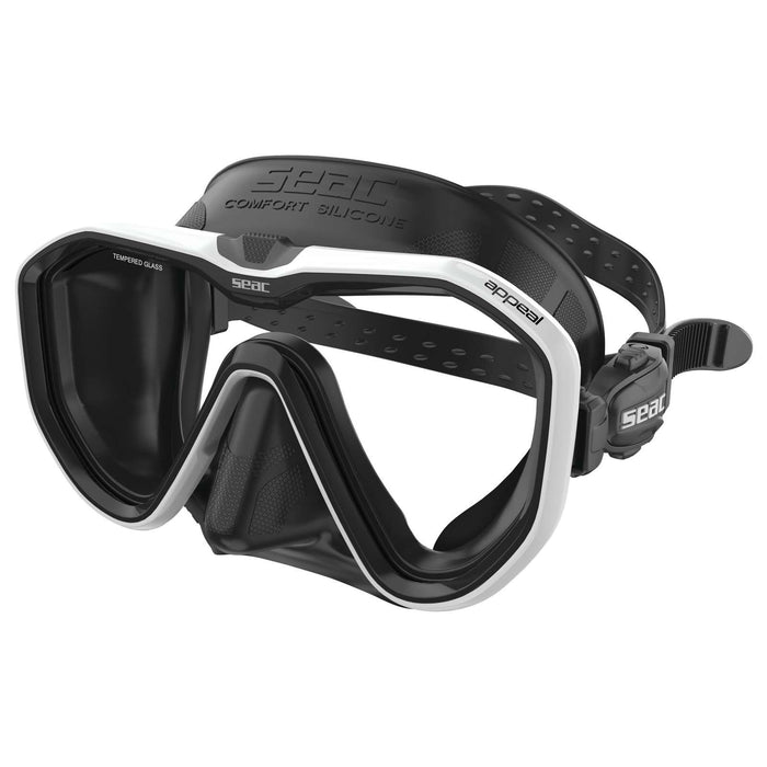 Máscara de buceo Appeal Asin Fit Negro-Blanco Seac 75-75W-SBL