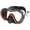 Máscara de buceo Sunrise Negro-Naranja Seac 75-78B-SKL