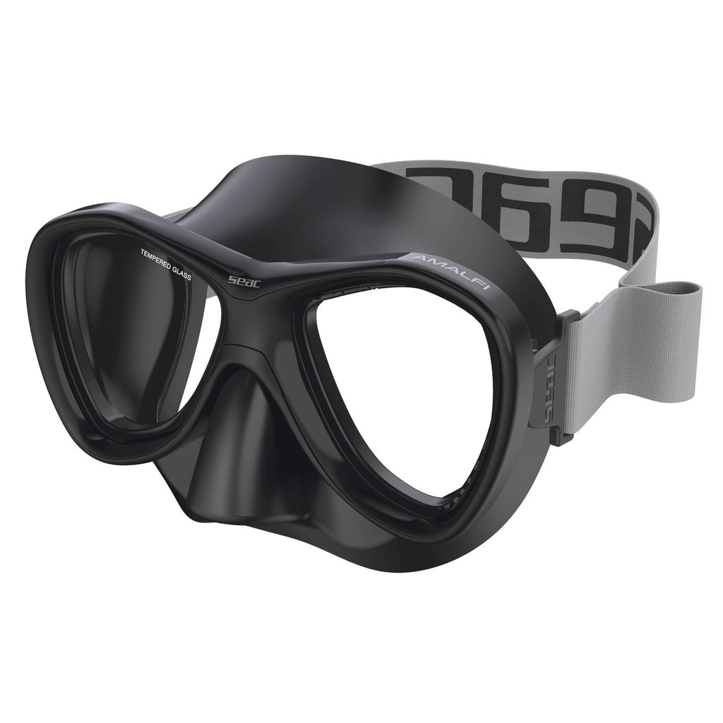 Maschera Snorkeling Amalfi Nero Seac 75-79N-SBL