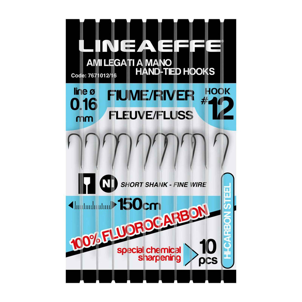 Angelhaken Fluorocarbon Fluss 150cm Größe 12 Durchmesser 0,16 Lineaeffe 7671012-16