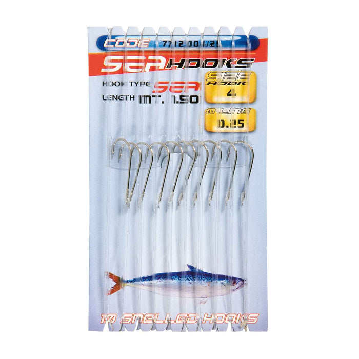 Ganchos de Pesca Mar Talla 4 Diámetro 0,25 Lineaeffe 7712004-25