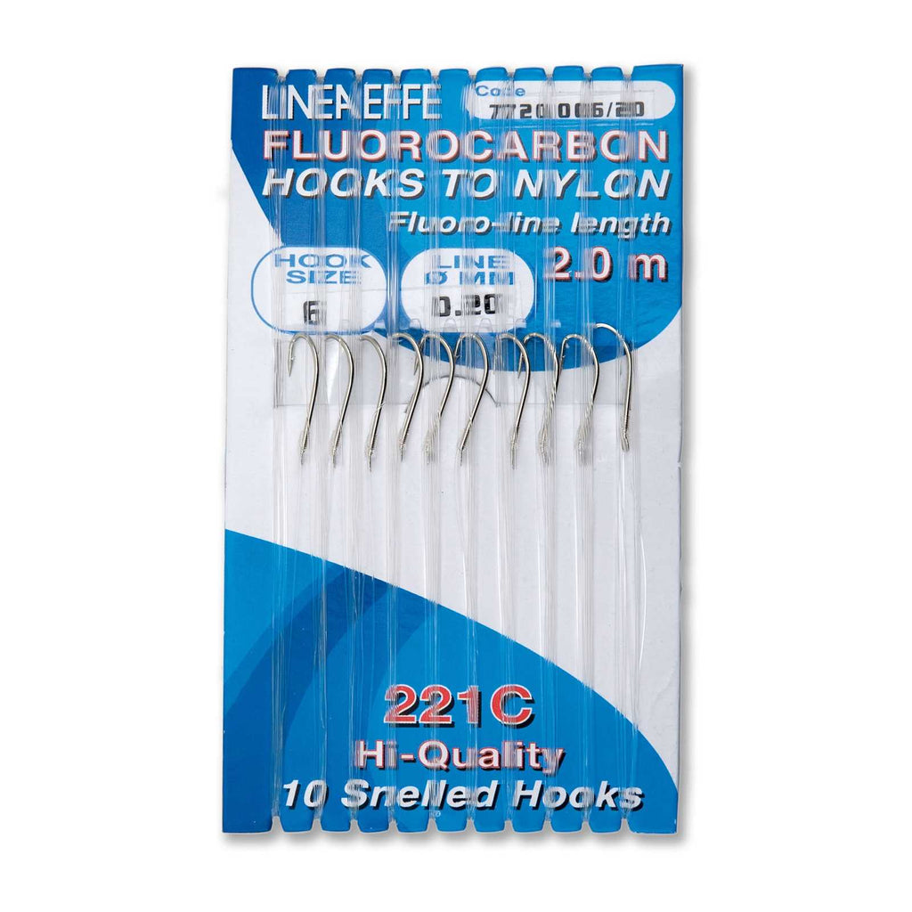 Ganchos de Pesca 221C Fluoro Rig Talla 18 Diámetro 0,10 Lineaeffe 7720018-10