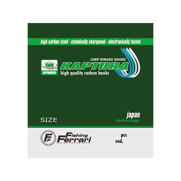 Anzuelo de carpa Banana Kaptura Tamaño 1-0 Pesca Ferrari 7951110