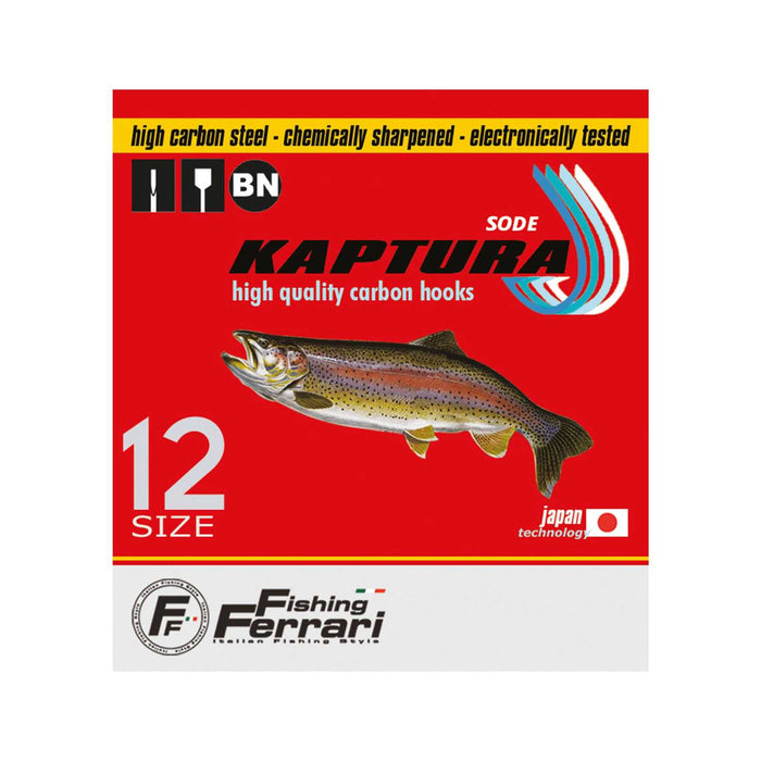 Fishing Hooks Sode Flatted Kaptura Size 14 Fishing Ferrari 7953114