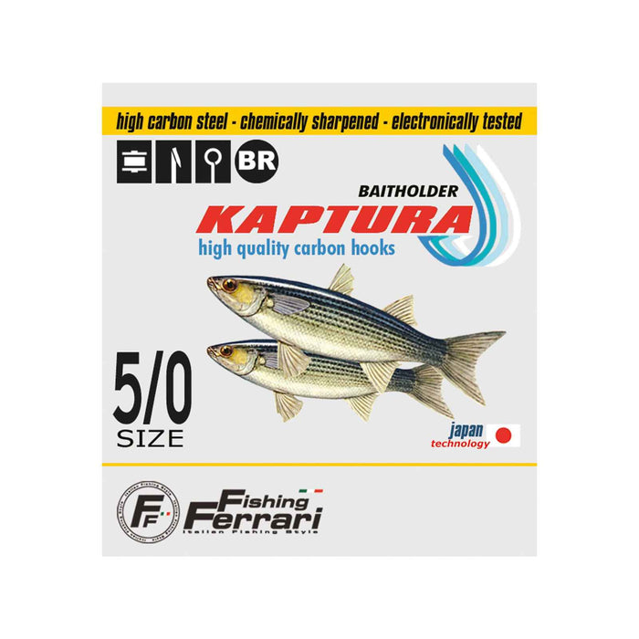 Anzuelos de Pesca Baitholder Ringed Kaptura Tamaño 1 Pesca Ferrari 7953300