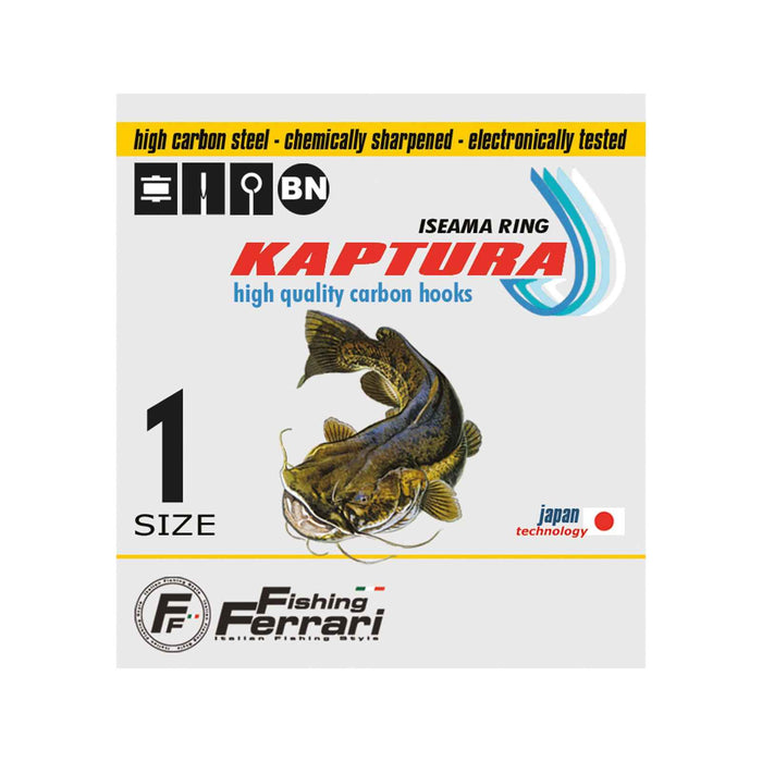 Hameçons de pêche Kaptura Iseama Ringed Taille 12 Pêche Ferrari 7953712