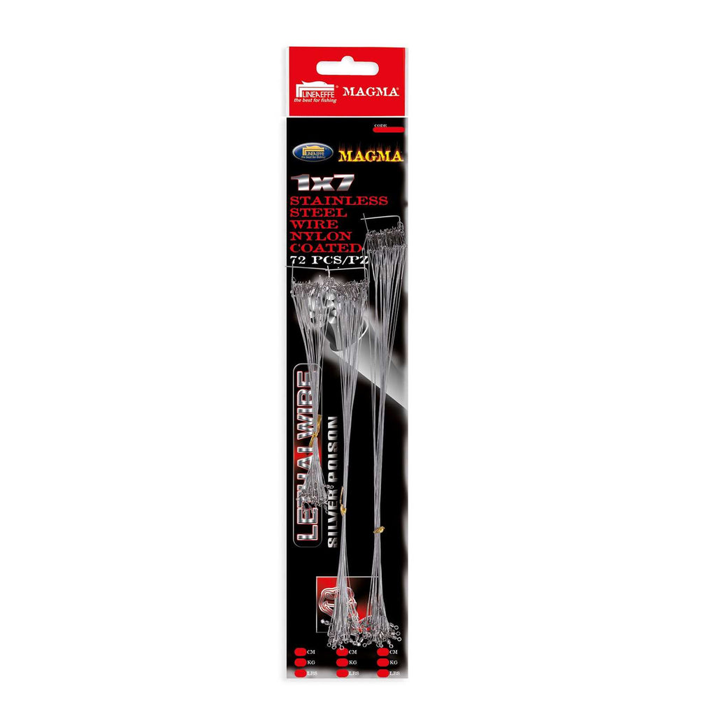 Leader in filo d'acciaio Cavetto Acciaio 1x7 Silver Lineaeffe 7980100