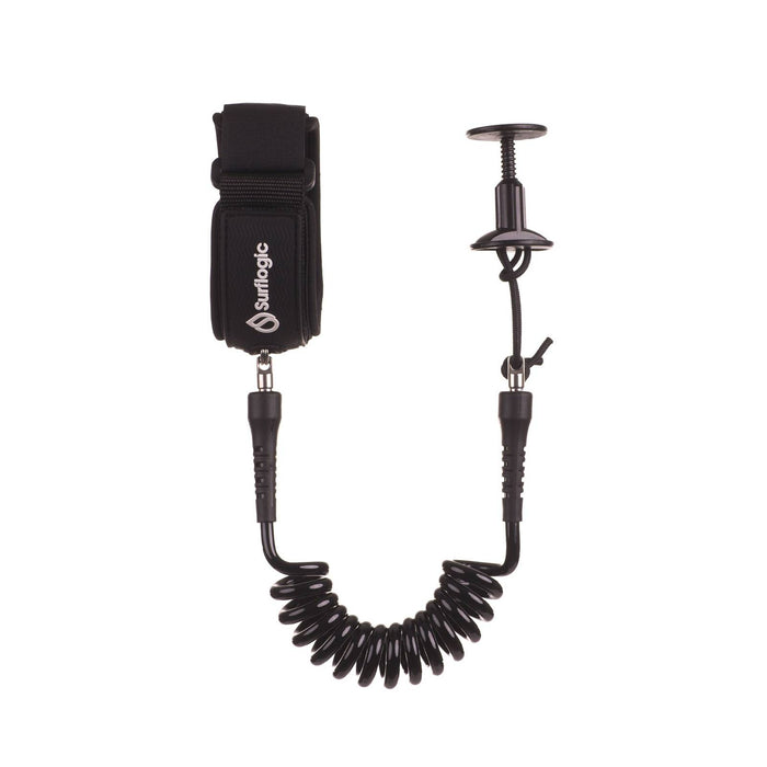 Leash Bodyboard Coil Bicep Black Surflogic 81301