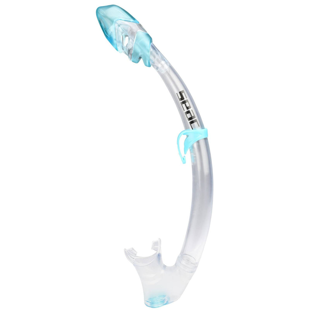 Tuba de snorkeling Tribe Dry Transparent-Turquoise Seac 84-33A-SKL