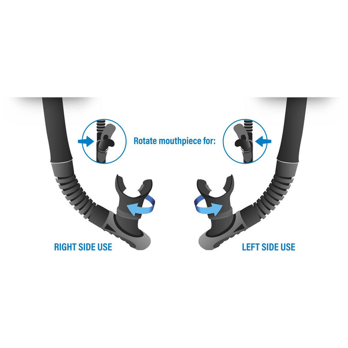 Snorkel de buceo Reverse Black-Blue Seac 84-39B-SBL