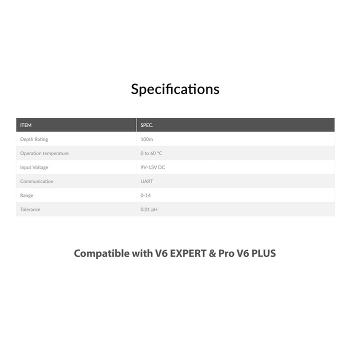 Capteur PH pour Fifish V6 Expert/V6 Plus/E-GO Qysea