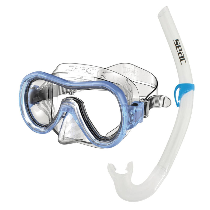 Schnorchel-Set Panarea Md Klar-Blau Seac 89-33B