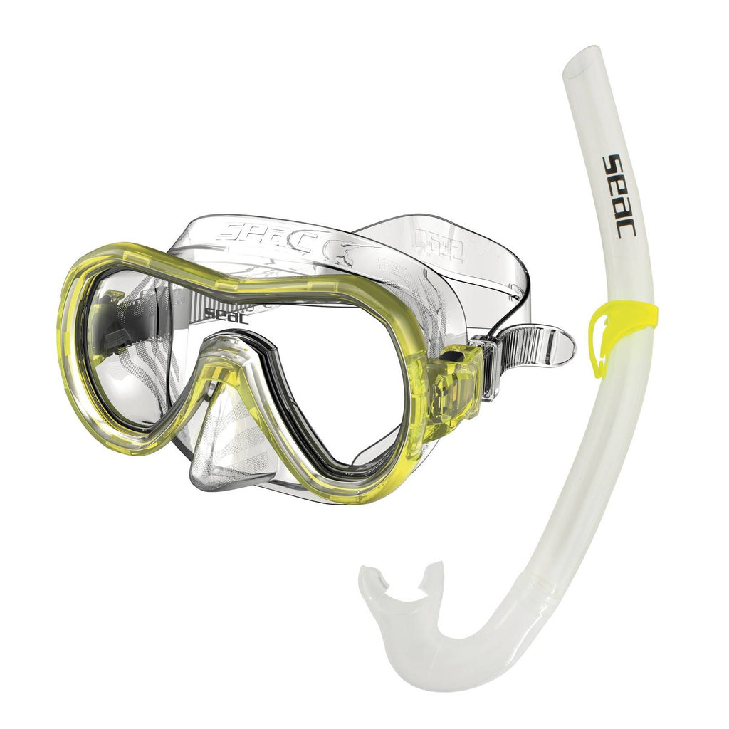 Snorkeling Set Panarea Md Clear-Yellow Seac 89-33Y