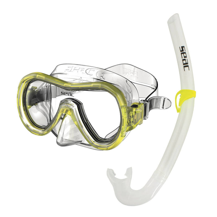 Snorkeling Set Panarea Md Clear-Yellow Seac 89-33Y
