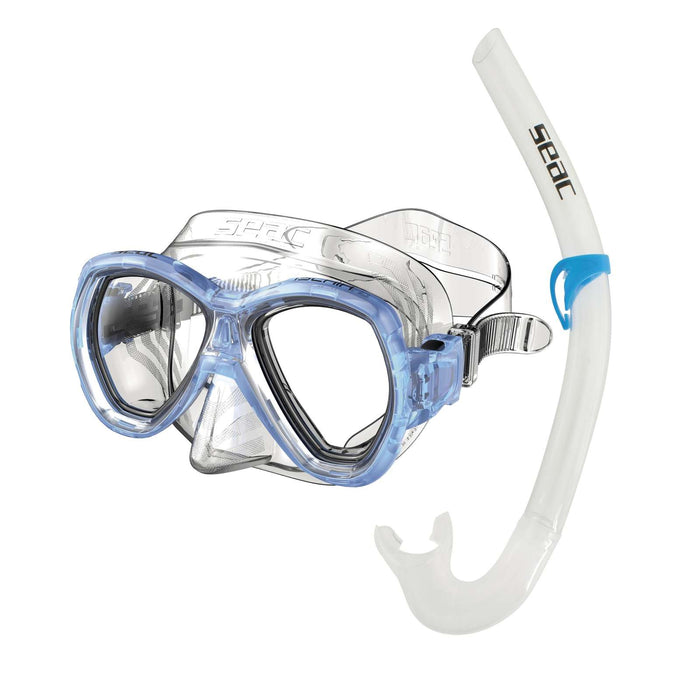 Set de snorkel Ischia Md Transparente-Azul Seac 89-34B