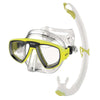 Set de snorkeling Extreme avec valve Clear-Yellow Seac 89-42Y