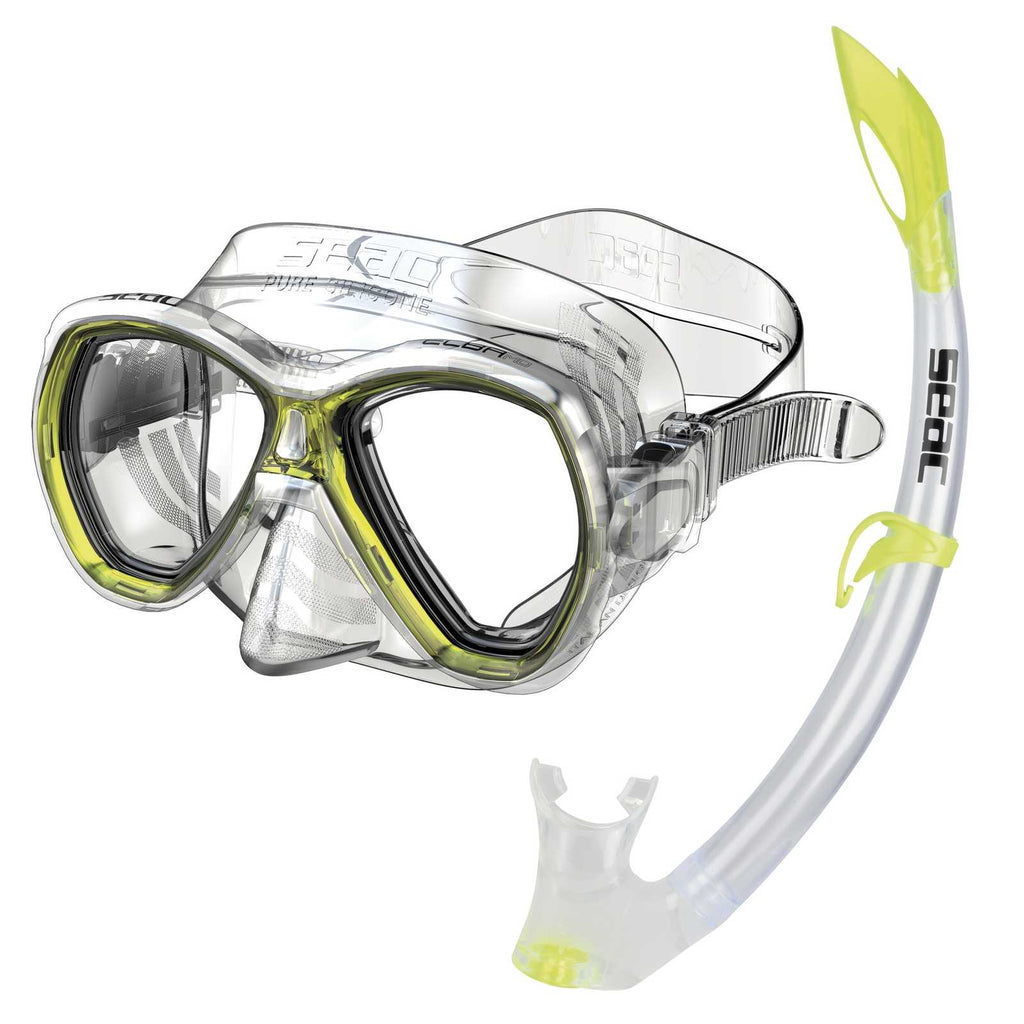 Set de snorkeling Elba Md Clear-Yellow Seac 89-72Y
