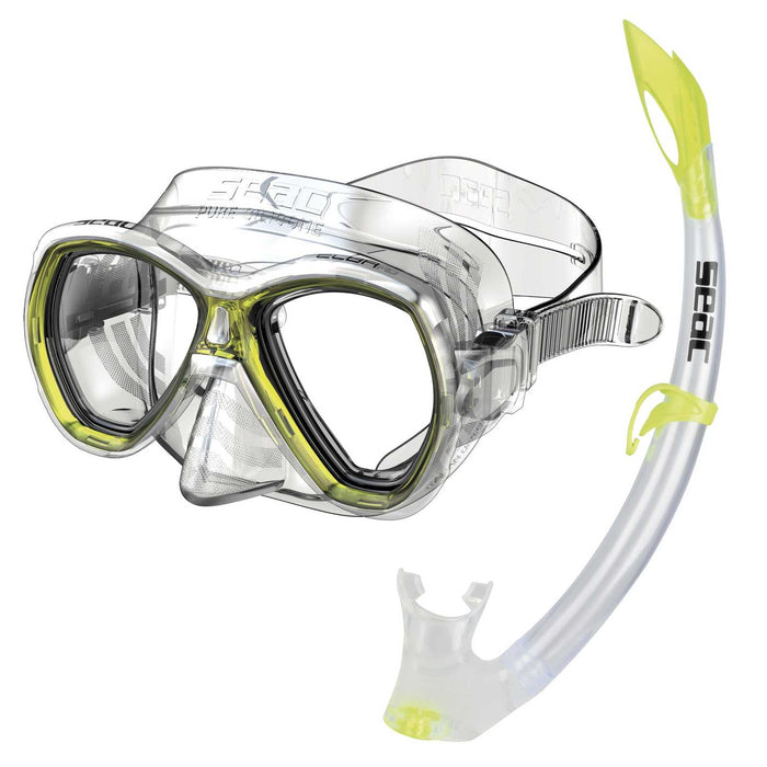 Set de snorkeling Elba Md Clear-Yellow Seac 89-72Y