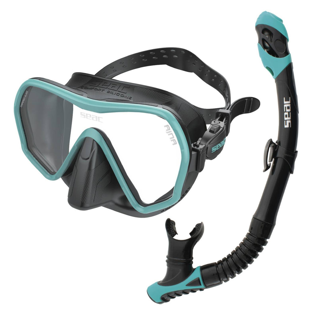 Set de Buceo Bis Ajna Reverse Dry Negro-Tiffany Seac 89-95TI