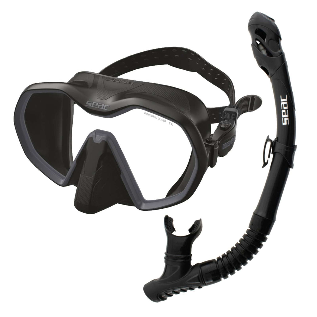 Set de Buceo Bis Icona Reverse Dry Negro-Antracita Seac 89-96NA